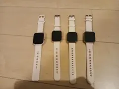 4個セット　ピンク スクエア型 スマートウォッチ 本体充電コードなし