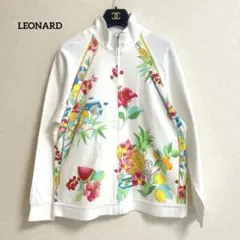 LEONARD SPORT レオナールスポーツ透け感　花柄　ブルゾン　ジャケット LEONARD SPORT 花柄ドットジャケット - メルカリ