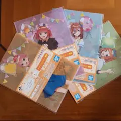 五等分の花嫁 クリアファイル 中野一花 中野二乃 中野三玖 中野四葉 計8枚