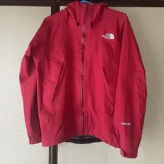 ノースフェイス クライムライトジャケット 速乾 ゴアテックス 軽量 レッド 刺繍