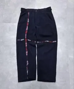 COMME des GARCONS ウール パンツ チェック切替のサムネイル