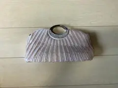 プリーツデザイン パーティーバッグ