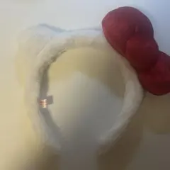 サンリオピューロランドハローキティ カチューシャ 白赤