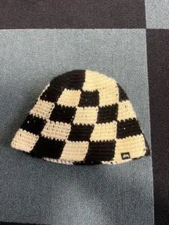 Stussy チェッカーパターン ビーニー　クラッシャーハット