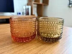 【レア】イッタラ カステヘルミ キャンドルホルダー レッド フォレストグリーン レア】イッタラ カステヘルミ キャンドルホルダー レッド フォレスト