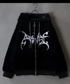 トライバル刺繍ジップアップファーパーカー 長袖