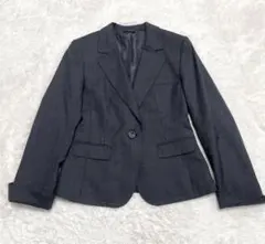 【美品】nline bynozomi パンツスーツ　ストレッチ　チェック　9号のサムネイル