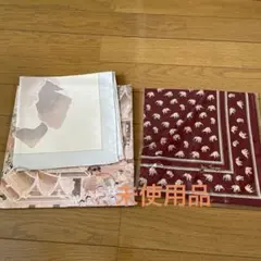 Jim Thompson ゾウ柄とThaiSilk 花柄 の2枚セット　未使用品