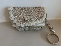 D221391 ROSE BUD ビジューショルダーバッグ - メルカリ