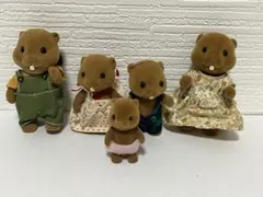 シルバニア　ビーバー　カワウソ　初期　赤ちゃん　ファミリー