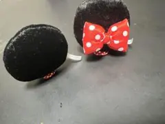 ミニーマウス　ヘアアクセサリー　パッチンクリップピン