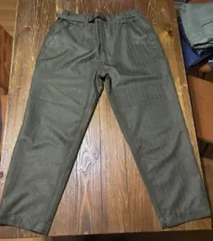 workman オリーブ ワイド防水パンツ ゴムウエスト