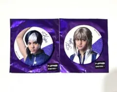 テニミュ 青学vs比嘉 ポップアップ グリッター 缶バッジ 知念寛 平古場凛