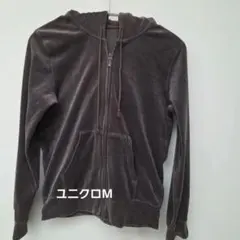 フルジップパーカーベロア茶色【お値下げ】