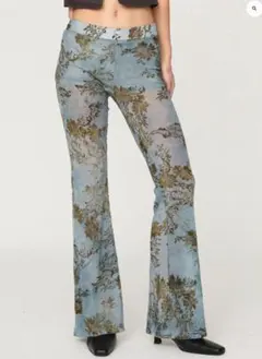 パンツ juemi Flocky Tulle Flare Pants brown juemi Flocky Tulle Flare Pants NAVY - メルカリ