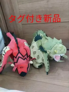 モンハン全2種デフォルメBIGぬいぐるみモンスターハンターリオレウスリオレイア④