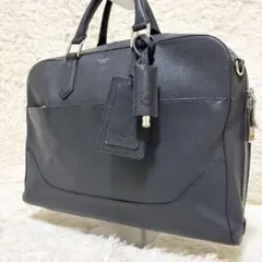 美品】ペッレモルビダ キャピターノ2way ネイビー ブリーフ ビジネス