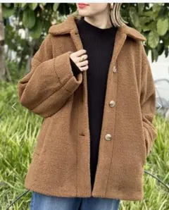 LEPSIM ライトボア　ジャケット　 Fサイズ ブラウン