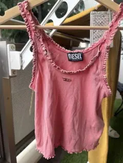 DIESEL ピンクリブキャミソール
