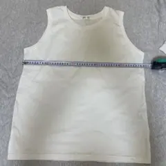 CINEMA CLUB ノースリーブ ホワイト LL