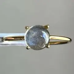 【blue.ksさまご確認用】ラブラドライトのカボションリング260102