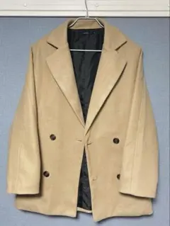 CPCM ベージュ ダブルブレスト チェスターコート