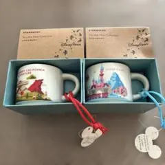 ディズニー　スタバ 　オーナメント 2種　カリフォルニア　　カップ