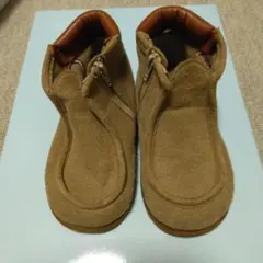 値下げfamiliar ベージュファスナーブーツ14.5