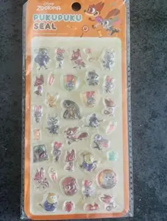 ディズニー　ぷくぷくシール　ズートピア　正規品