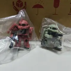 【未開封】機動戦士ガンダム ザク ミニフィギュア ガチャ 2体セット