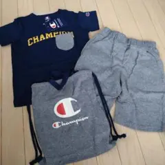 [新品未使用]PiCNiC　Champion半袖シャツ&半ズボン、巾着バッグ