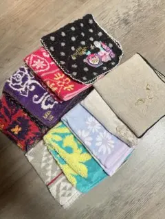 ハンカチセット 多様なデザイン 9枚