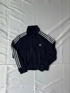 80s adidas トレフォイルロゴトラックジャケット ネイビー - メルカリ