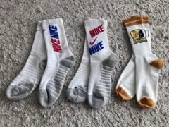 3足セット 23cm〜25cm NIKE 2足& WEGO購入ソックス　靴下