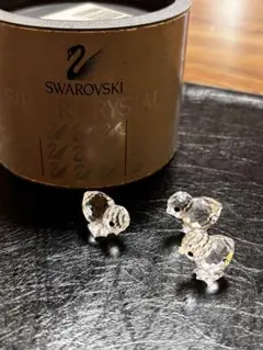 希少】スワロフスキー クリスタル ひよこ 3個 14824 2000年廃盤品