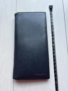 COACH 長財布 レザー ネイビー