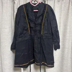 ZARA WOMAN 長袖 リネン　チュニック ブラック 刺繍 Sサイズのサムネイル