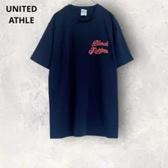 ユナイテッドアスレ　半袖Tシャツ　M ネイビー　英文字プリント　速乾性　シンプルのサムネイル
