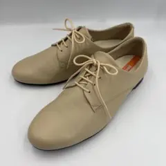 美品✨アシックス　ペダラ　ベージュ　レースアップシューズ　コンフォートシューズ