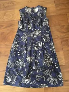 美品☆S MaxMara☆ノースリーブ花柄ワンピース