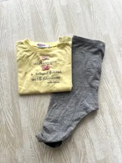 miki HOUSE Tシャツ&レギンスセット 70-80