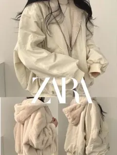 ZARA ナイロンポケットジャケット L - メルカリ