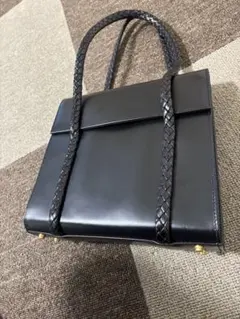 BALLY ワンショルダーバッグ キャンバス×レザー ベルト 市松模様 白黒 