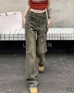 SHEIN デニム　ミディアムウォッシュのサムネイル