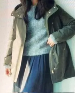 23区 ミリタリーテイスト　ダウンコート　カーキ　サイズ46