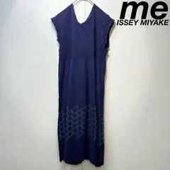 希少 美品 ミーイッセイミヤケ ウール プリーツ カリフラワー 刺繍 ワンピースのサムネイル