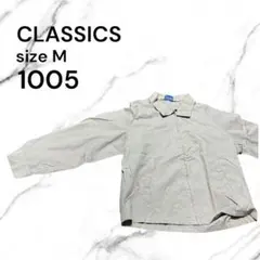 CLASSICS ジップアップ ブルゾン ベージュ Mサイズ　前あき襟付き古着のサムネイル
