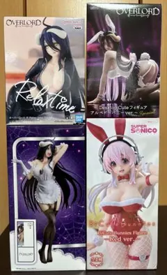 アルベド すーぱーそに子 セクシー系フィギュア4点セット