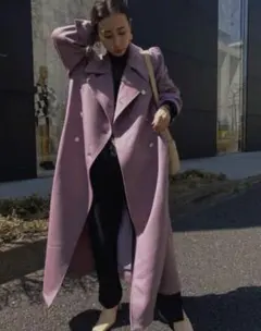 美品✨ AMERI CHARME FLARE LONG COAT パープル M