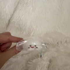 スクイーズキーホルダー　白